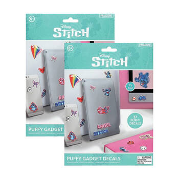 74pc Disney Stitch Fun Puffy Textured Gadget Decal Stickers 6y+