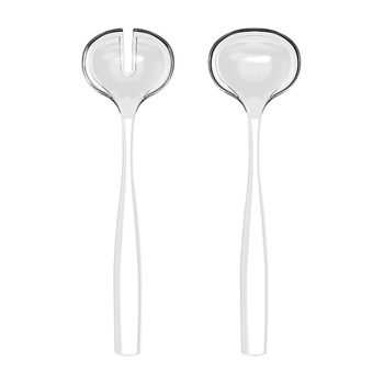 2pc Guzzini Dolcevita 28cm Salad Servers Plastic - Mother of Pearl
