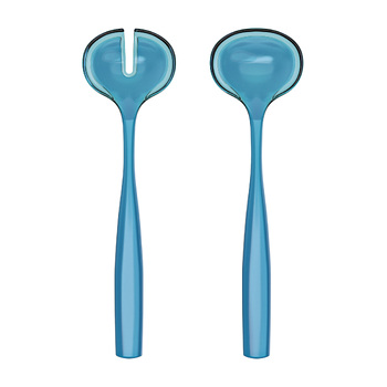 2pc Guzzini Dolcevita 28cm Salad Servers Plastic - Turquoise