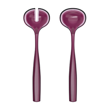 2pc Guzzini Dolcevita 28cm Salad Servers Plastic - Amethyst