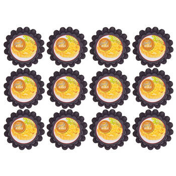 12PK Daily Bake Non-Stick Deep Mini Quiche Pan Bakeware 12x3cm - Black