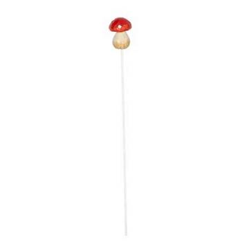  Mushroom on Stick Outdoor Decoration XS Red & White Assorted