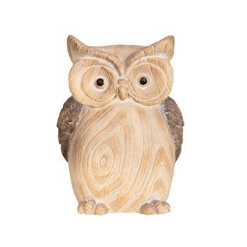  Large Resin Tree Owl Front Home Decoration 26x36cm Natural