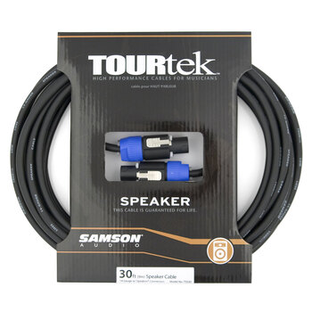 TourTek 9.15m Speakon Speaker Cable Male Connector For Audio System