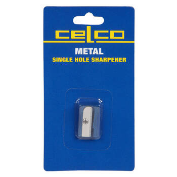 Celco Metal Single Hole Sharpener - Blue