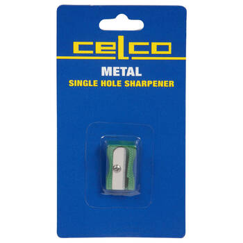 Celco Metal Single Hole Sharpener - Green