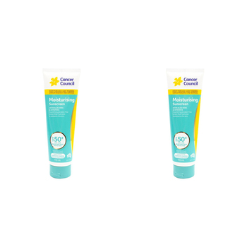 2PK Cancer Council 110ml Moisturising Sunscreen SPF50+ Body Lotion
