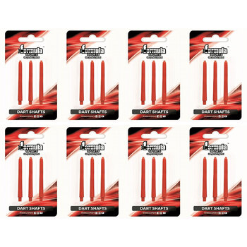 8x 3pc Formula Sports Nylon Shafts Short 35mm - Assorted