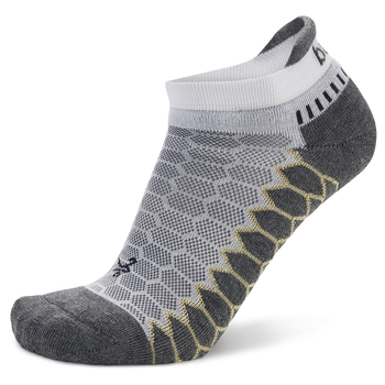 Balega Silver Running Sports Socks Large White/Grey