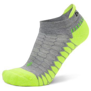 Balega Silver Running Sports Socks Small Grey/Neon Lime
