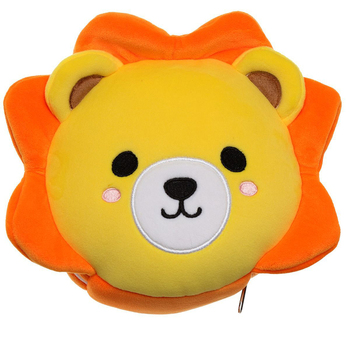 Relaxeazzz 15cm Lion Travel Pillow Cushion w/ Eye Mask 3y+