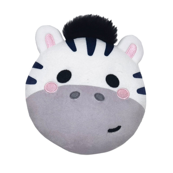 Relaxeazzz 15cm Zebra Travel Pillow Cushion w/ Eye Mask 3y+