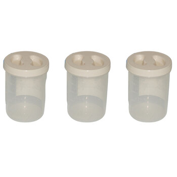 3PK Homeleisure Screwtop 1.0L Plastic Container Assorted 