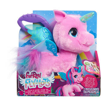 FurReal Fly-A-Lots Alicorn Interactive Toy for Kids Pink Teal Purple 4y+