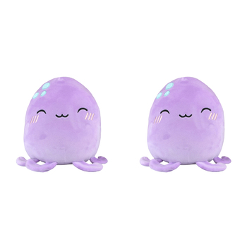 2PK Squidglys Octopus Plush Kids/Children Toy 24cm - Purple