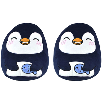 2PK Squidglys Penguin Plush Kids/Children Toy 24cm - Navy