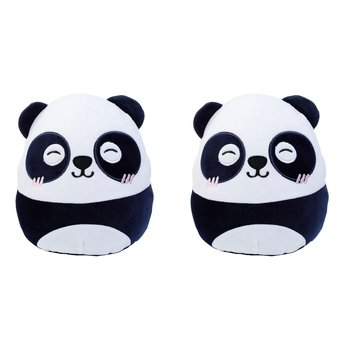 2PK Squidglys 24cm Panda Animal Plush Kids/Children Pillow 3y+