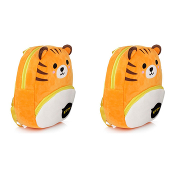 2PK Adoramals 30cm Tiger Kids/Children School Backpack