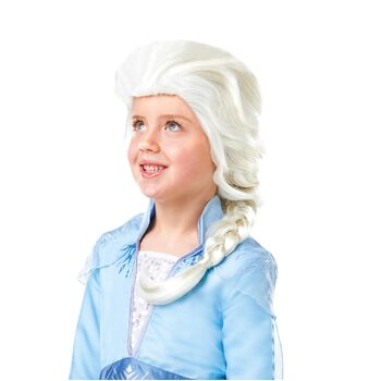 Disney Frozen 2 Elsa Wig Kids/Children White Blonde Braided Hair