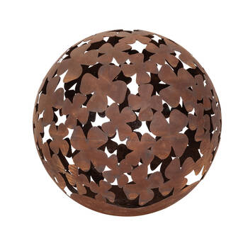  Ball Corten Steel Flower Outdoor Decoration 50x50cm Rust