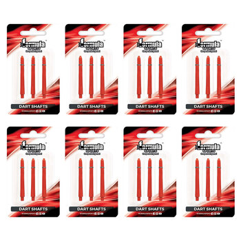 8x 3pc Formula Sports Nylon Ring Grip Shafts Short 35mm - Assorted