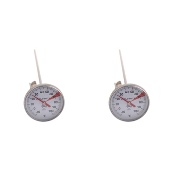 2PK Acurite Large Frothing Thermometer 4cm Dia. Dial Home Kitchen Cooking