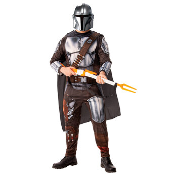 Star Wars Mandalorian Deluxe Mens Dress Up Costume - Size Std