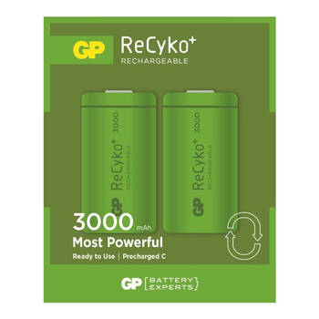 3000MA RECYKO+ 'C' BATTERY 2PK
