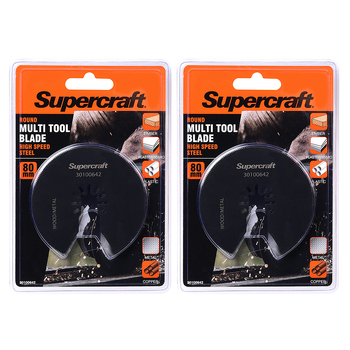 2PK Supercraft Ocillating Saw Multi Tool Circular Blade Bi Metal 80mm