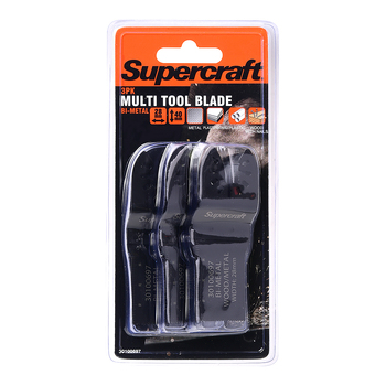3pc Supercraft Ocillating Saw Multi Tool Blade Bi Metal 28mm