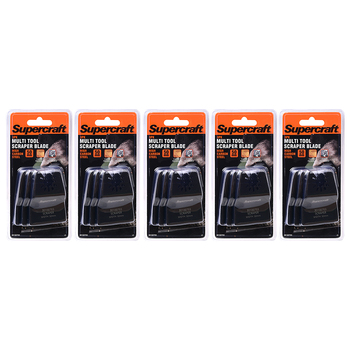 5x 3pc Supercraft Ocillating Saw Multi Tool Scraper Blade 50mm