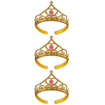 3PK Disney Beauty And The Beast Girls/Kids Belle Tiara Costume Accessory