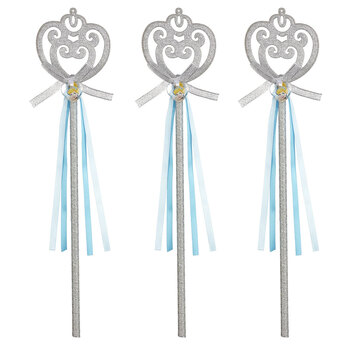 3PK Rubies Cinderella Wand Child 5417 Accessory - Silver