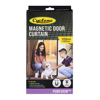 Cyclone Pureview Magnetic Screen Door Curtain 1200 x 2020mm