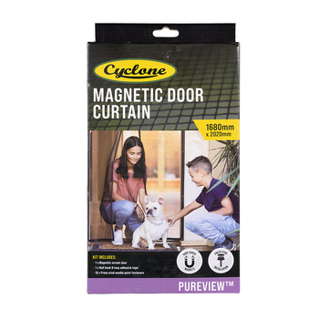 Cyclone Pureview Magnetic Screen Door Curtain 1680 x 2020mm
