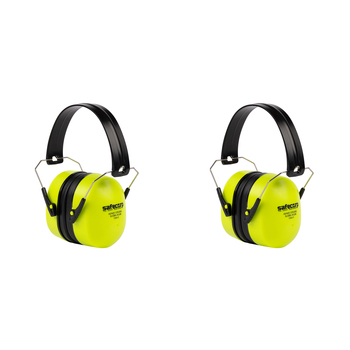 2PK Safecorp Folding Noise-Cancelling/Blocking Earmuffs - Yellow