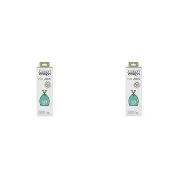 2x 20pc Joseph & Joseph IW5 Eco Liners 40L Plastic Bag - Grey