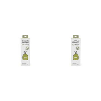 2x 20pc Joseph & Joseph IW6 Eco Liners 30L Plastic Bag - Grey