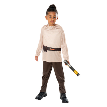 Star Wars Obi Wan Kenobi & Lightsaber Costume Party Dress-Up - Size 7-8y