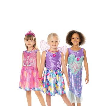 Barbie Dress-Up Trunk w/ Accessories Kids Fairy Costume 4y+