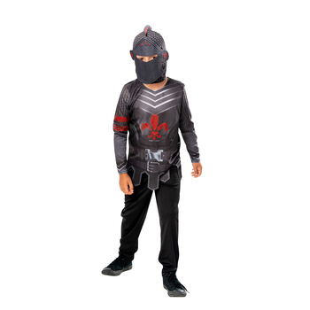 Rubies Black Knight Costume Party Dress-Up - Size 7-8y