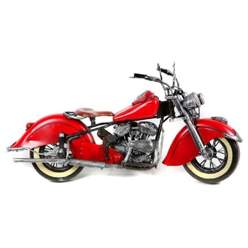 Boyle 1948 Chief Motorcycle 41cm Ornament Decor Red