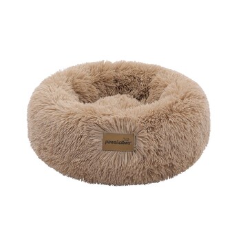 Paws & Claws Pet Calming 50cm Plush Bed Small - Camel