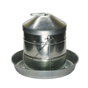 AgBoss Stainless Steel Poultry Feeder With Hanging Handle 9kg