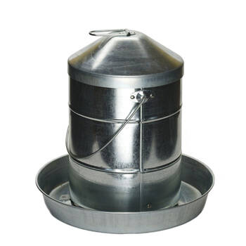 AgBoss Stainless Steel Poultry Feeder With Hanging Handle 12kg