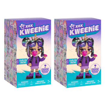 2PK XOX Kweenie Kids Mystery Fearless Figurine Toy -  Assorted 7y+