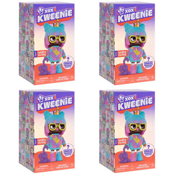 4PK XOX Kweenie Kids Mystery Quirky Figurine Toy - Assorted 7y+