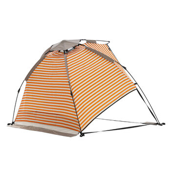 Life! Airlie Sun Beach Shelter Retro Stripe Grey/Orange