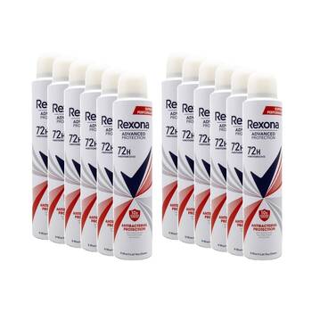 12PK Rexona Antiperspirant Deoderant Spray 72 Hr Protection w/MotionSense 200ml