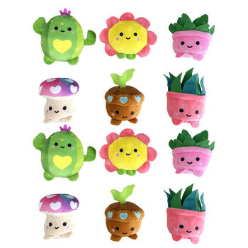 12PK Bensons Pocket Pal Collectable Soft Toy Plant Theme 8cm Series 1 Assorted